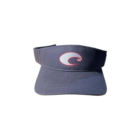 Costa Del Mar Adjustable Sun Visor One Size Fits Most Navy/Gray NEW - Picture 1 of 5